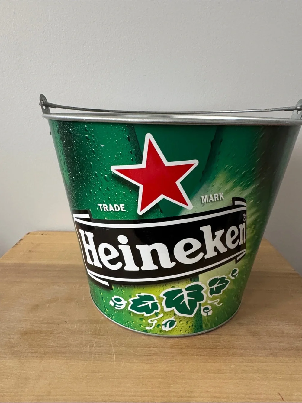 Heineken Green Metal Beer Bucket